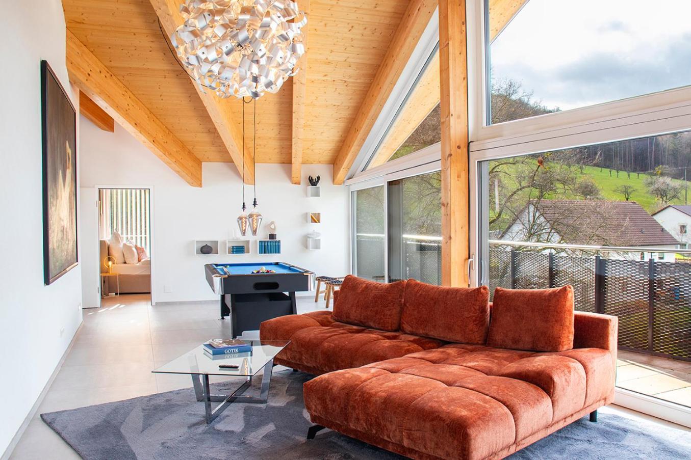 ※Luxus Loft Mit Boxspringbetten Und Heimkino ※ Inzlingen Bagian luar foto